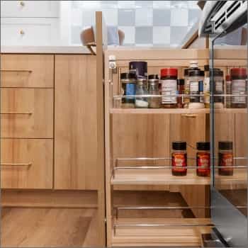 brown cabinets